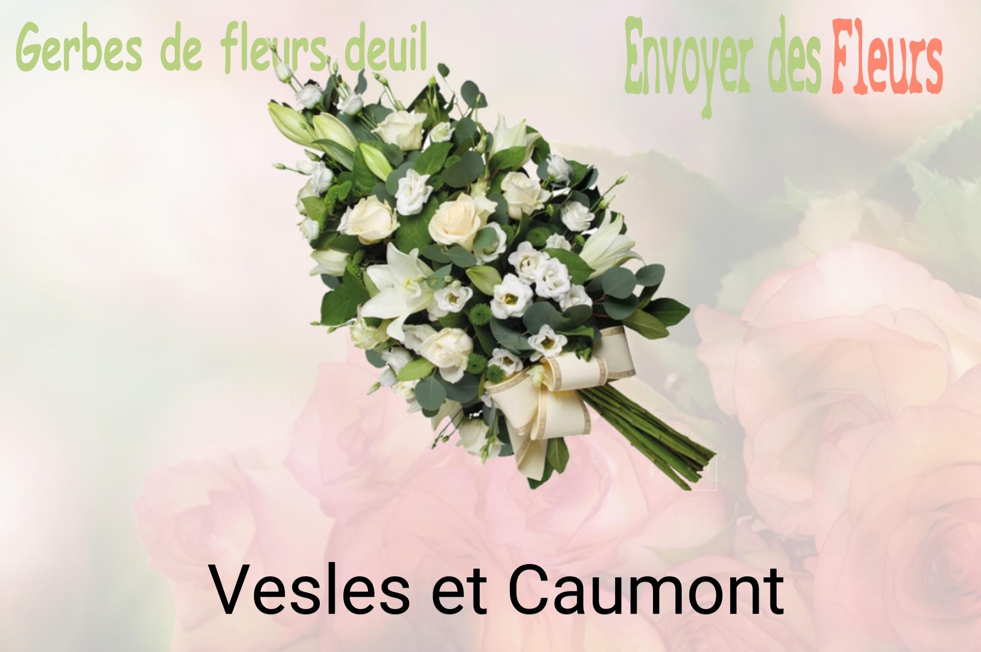 Gerbe de fleurs de deuil livrée à Vesles-et-Caumont